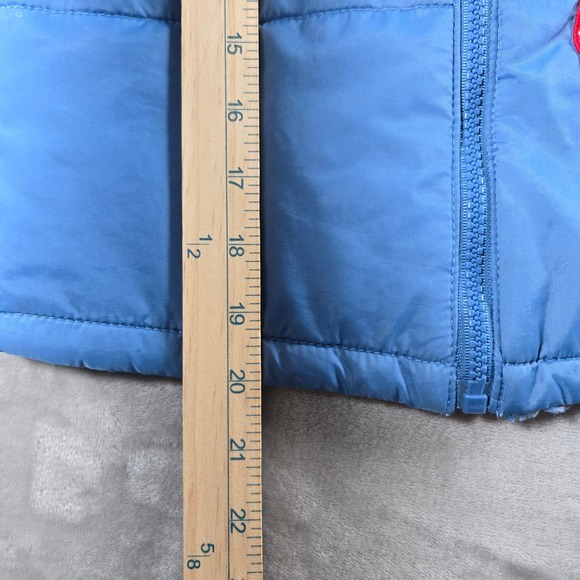 Disney Pixar Cars Lightning McQueen Kids 6 Blue Puffer Vest Patches - Picture 5 of 12